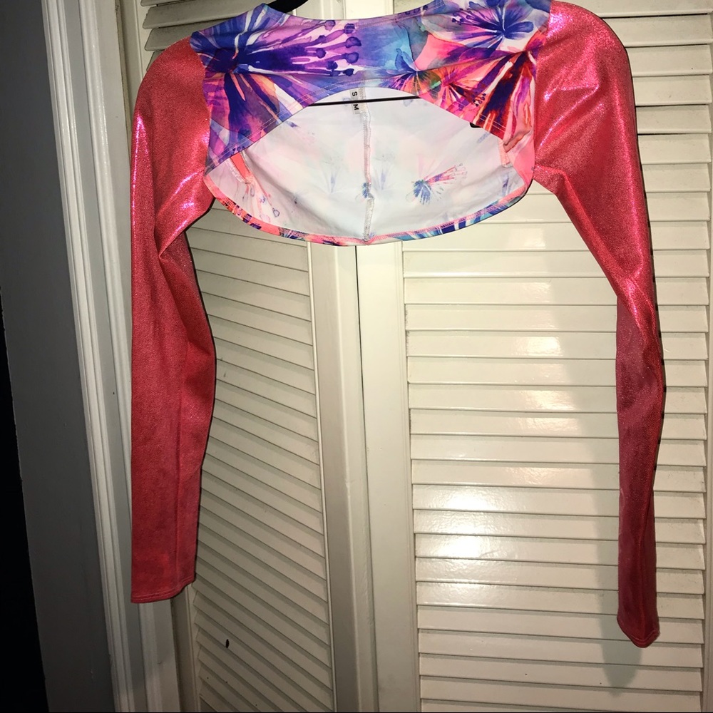 Freedom Rave Wear Tropical Crop Top